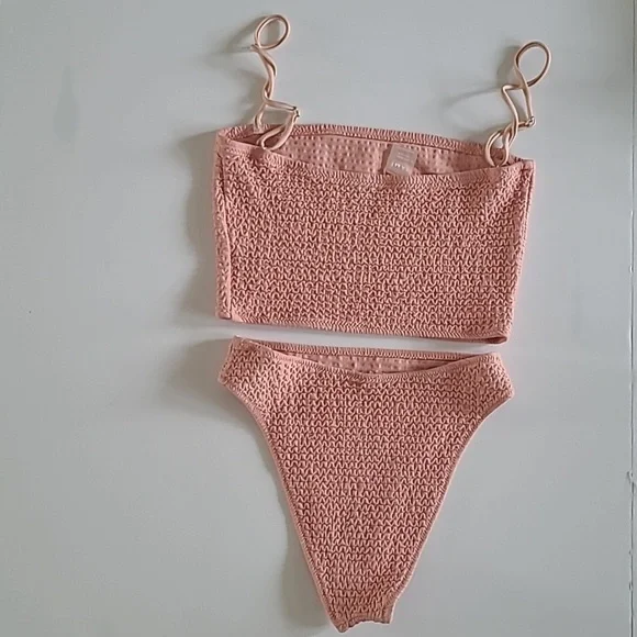 Same Los Angeles Texture Tankini Set - Picture 3 of 4